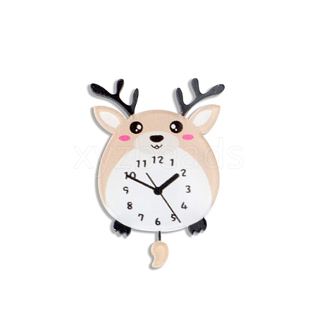 Acrylic Deer Clocks Model PW-WG8E369-01-1