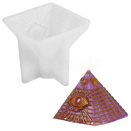 Pyramid Shape DIY Candle Silicone Molds DIY-SZ0007-16-1