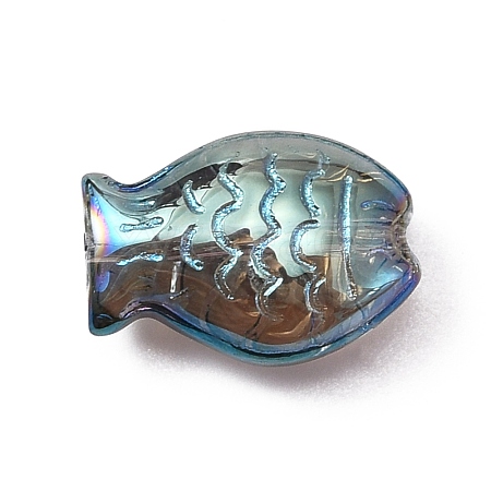 Electroplate Glass Beads EGLA-WH0002-02C-1