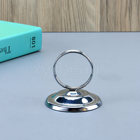 Ring Shape Metal Name Card Holder HULI-PW0002-152B-1