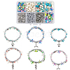 DIY Ocean Theme Double Layer Bracelets Making Kits DIY-SC0029-52-1