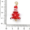 Christmas Handmade Lampwork Pendants STAS-C147-03A-3