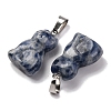 Natural Blue Spot Jasper Pendants G-B127-08P-02-3