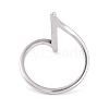 304 Stainless Steel Thin Curve Finger Ring for Women RJEW-C086-25-P-3