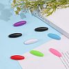 CHGCRAFT 60Pcs Plastic Oval Lapel Pins JEWB-CA0001-21-3