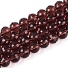 Transparent Glass Bead Strands GLAA-R095-8mm-36-1