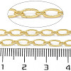 Rack Plating Oval Brass Link Chains KK-K392-61G-3