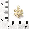 Rack Plating Brass Micro Pave Cubic Zirconia Pendants KK-M014-10A-G-3