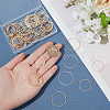 Olycraft 120Pcs 6 Styles Brass Linking Rings KK-OC0001-44-3