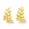 Leaf Brass Cuff Earrings for Women EJEW-I305-57G-1