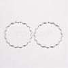 Brass Linking Wavy Rings KK-D522-13P-1