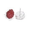 Natural Dyed Quartz Stud Earrings EJEW-P166-C05-3