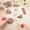 Olycraft DIY Leopard Print Geometry Earring Making Kit DIY-OC0009-69-3