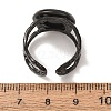 Hammered 304 Stainless Steel Cuff Ring Components SA-CBAC0DF-02D-EB-3