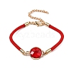 12Pcs 12 Colors Polyester Bracelets BJEW-P340-13H-G-2