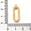 Hollow Oval 304 Stainless Steel Pendants STAS-Q348-05G-3