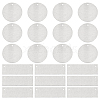 40Pcs 2 Styles Aluminum Pendants FIND-SC0010-22-1