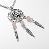 Iron Pendant Necklaces NJEW-JN01342-01-4