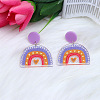Acrylic Stud Earrings FS-WGE927B-03-1
