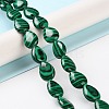 Synthetic Malachite Beads Strands G-K357-A02-01-2