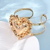 Alloy & Iron Cuff Bangles for Women BJEW-F501-04KCG-3