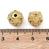 Brass Micro Pave Cubic Zirconia Beads KK-D224-11G-2