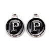 Platinum Plated Alloy Charms LS-ENAM-S118-02P-P-1