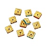 Brass Rhinestone Spacer Beads RSB074NFG-3