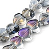 Electroplate Glass Beads Strands EGLA-G037-09A-2