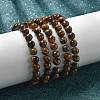 Natural Tiger Eye Bead Stretch Bracelets X-BJEW-K212-B-028-3