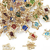 50Pcs 10 Colors Rhinestone Pendants IFIN-TA0001-53-11