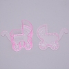 Baby Carriage Shaped Transparent Plastic Candy Boxes CON-WH0080-52B-2