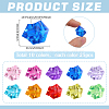 250Pcs 10 Colors Irregular-shape Acrylic Rhinestone DIY-PH0033-89-2