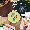 DIY Bouquet Pattern 3D Embroidery Starter Kits DIY-TA0006-26-8