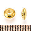 Golden Brass Rondelle Spacer Beads X-KK-E246-G-3