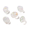 UV Plating Rainbow Iridescent Acrylic Beads LS-PACR-M002-07A-1
