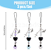 Acrylic & Alloy Charm & Brass Bead Mobile Straps HJEW-AB00180-7