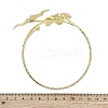 Flower Alloy Arm Cuff Bangles for Girl Women LS-AJEW-A063-01A-G-4