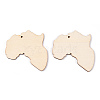 Unfinished Wood Pendants WOOD-Q041-05-1-1