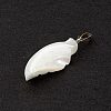 Natural Trochid Shell/Trochus Shell Pendants SSHEL-M021-09-5