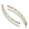 Brass Curved Tube Beads KK-R112-033C-NF-3