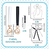 2 Sets 2 Colors PU Leather Bag Straps AJEW-NB0008-79-2