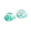 Baking Paint Electroplate Transparent Glass Beads EGLA-Q141-01B-A09-2