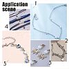 Unicraftale 50Pcs 5 Style Stainless Steel Lobster Claw Clasps STAS-UN0029-87-6