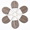 Resin & Walnut Wood Pendants RESI-T035-14-1