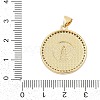 Brass Micro Pave Cubic Zirconia Pendants KK-I723-40G-3