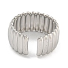 304 Stainless Steel Open Cuff Ring for Women RJEW-U014-05P-3