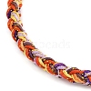 4MM Braided Nylon Cord Bracelets FIND-A057-01G-20-3