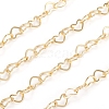 3.28 Feet Brass Heart Link Chains X-CHC-D026-15A-G-2
