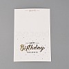 Coated Paper Cards DIY-WH0223-74J-1